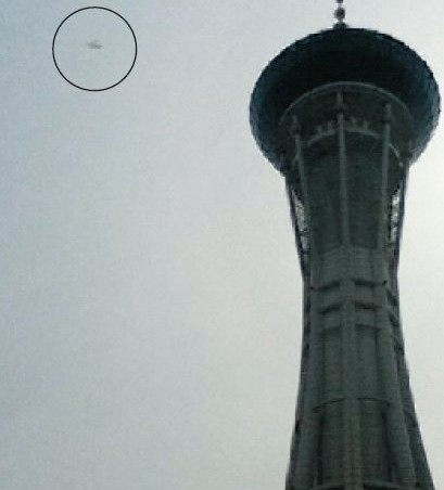 杭州灣跨海大橋驚現(xiàn)UFO圖片